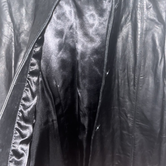 KASPER Men's Premium 3/4 Length Black Leather Coat - Picture 6 of 8